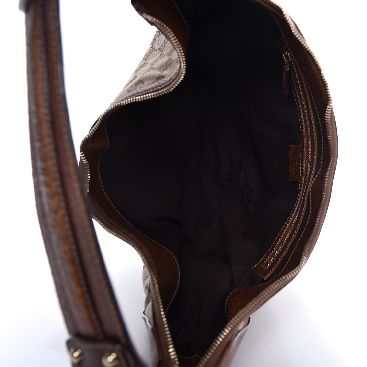 Gucci Monogram Bamboo Ring Hobo Brown 5 of 12