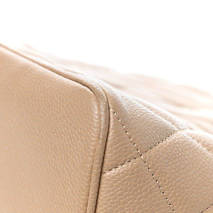 Chanel Caviar Quilted Medallion Tote Beige 8 of 12