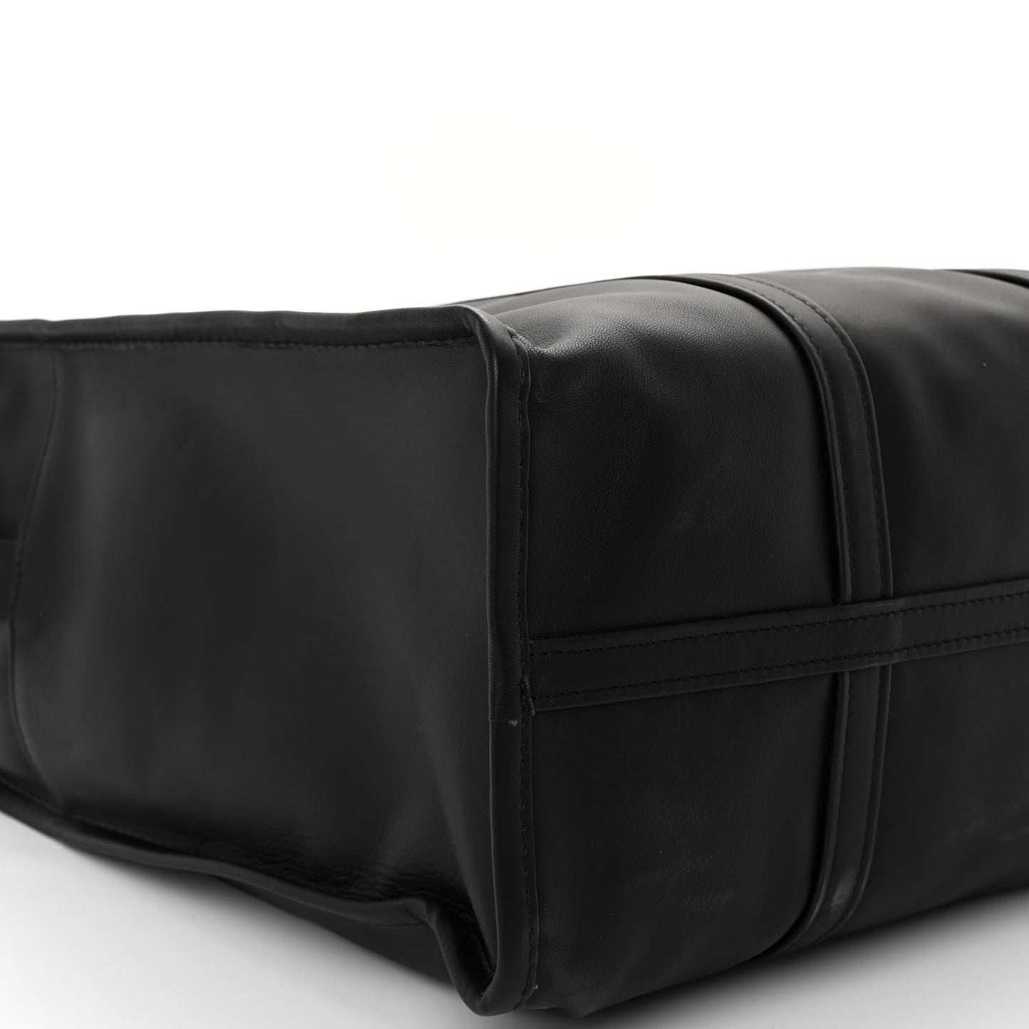 Agneau Medium Bazar Shopper Tote Black