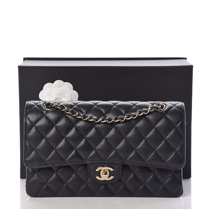 Chanel Caviar Quilted Medium Double Flap Navy 11 of 11