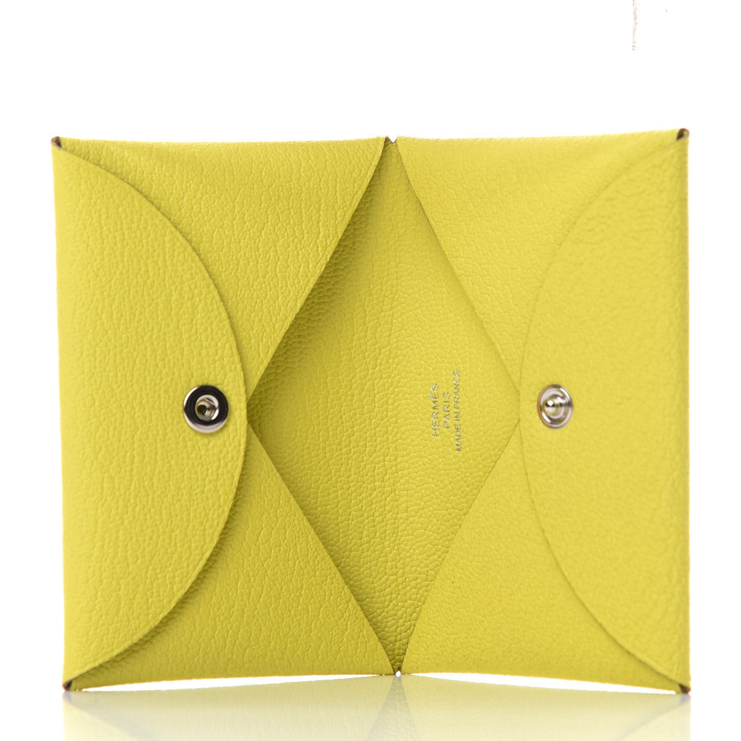 Chevre Mysore Calvi Card Case Lime