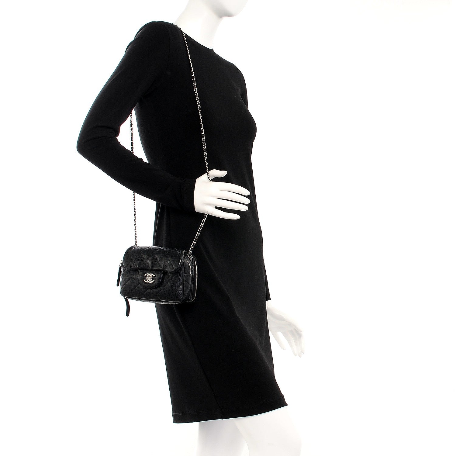 Chanel Caviar Quilted New Mini Flap Black 2 of 9