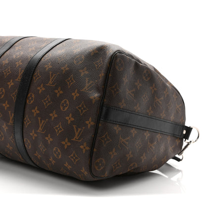 Louis Vuitton Monogram Macassar Keepall Bandouliere 45 8 of 10