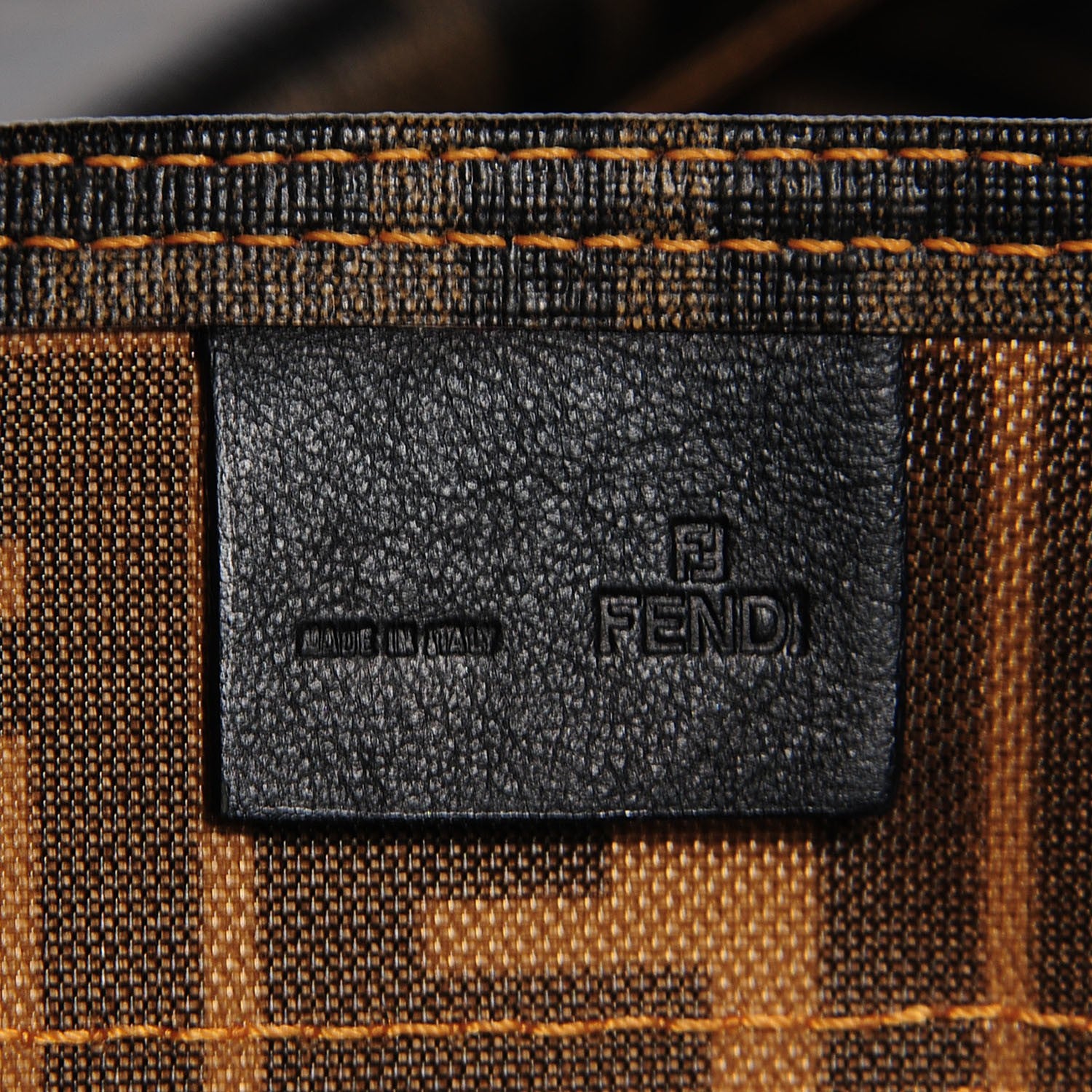 Fendi Nylon Zucca Shopping Tote Tobacco 6 of 8