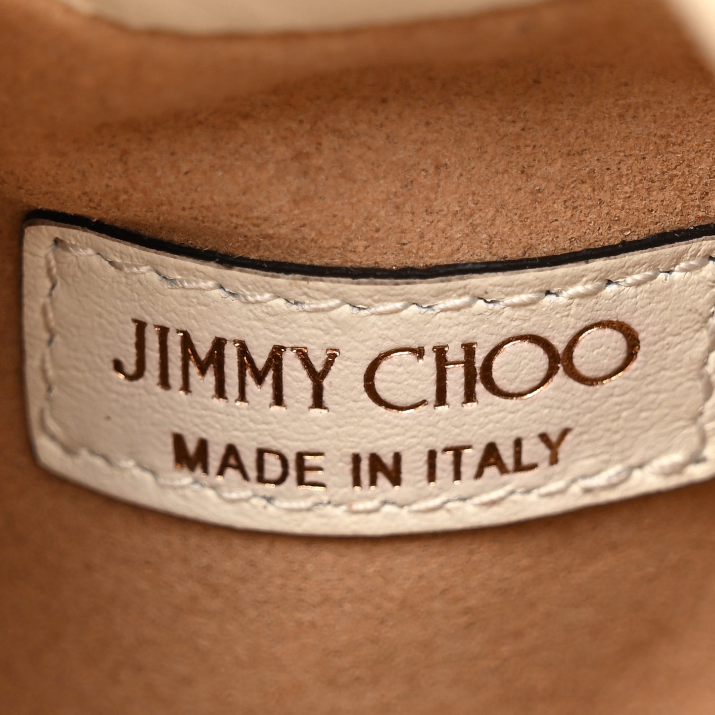 Goatskin Micro Star Studded Bon Bon Bucket Bag White