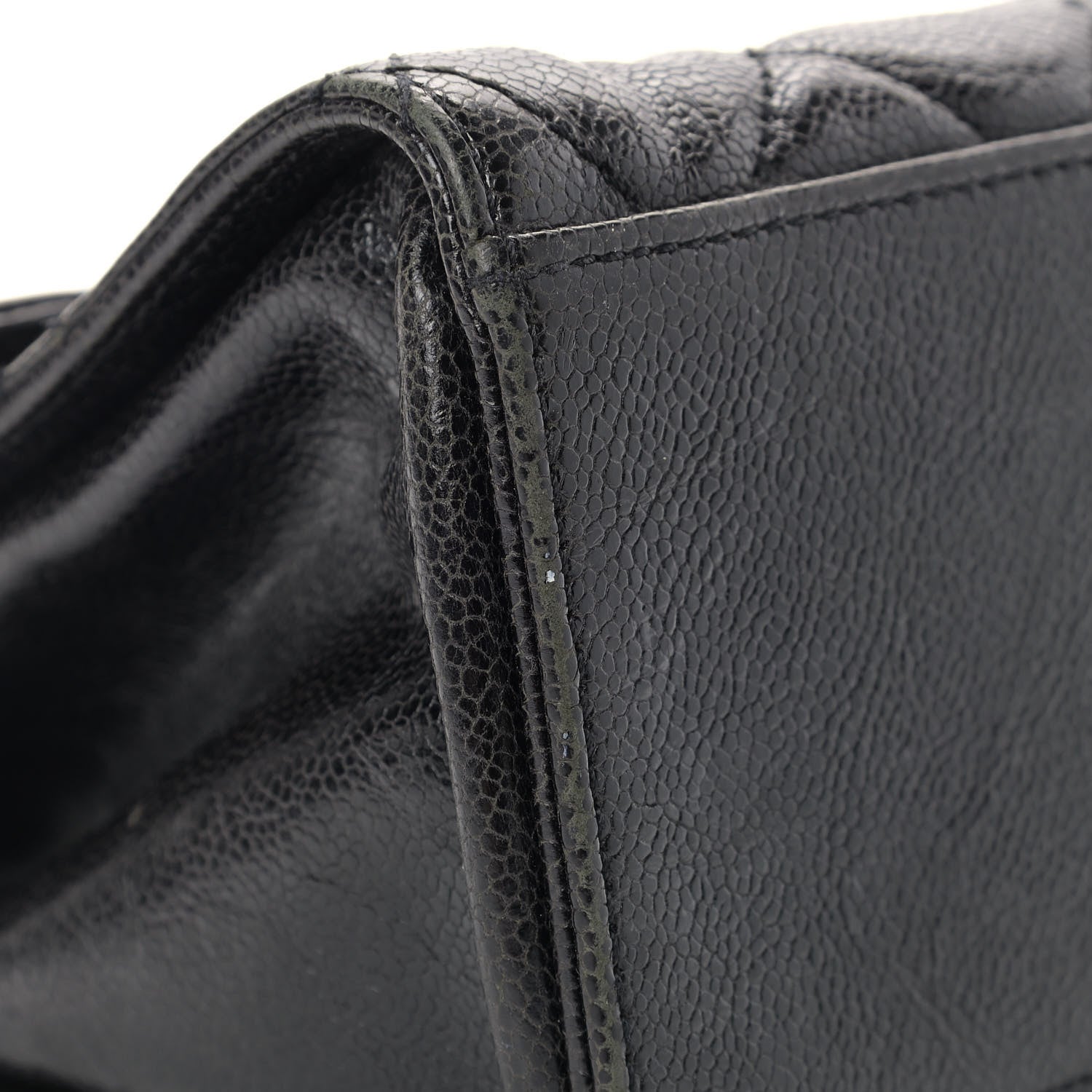 Chanel Crumpled Grained Calfskin Jumbo CC Crave Flap Black 10 of 10