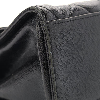 Chanel Crumpled Grained Calfskin Jumbo CC Crave Flap Black 10 of 10