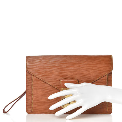 Louis Vuitton Epi Pochette Sellier Dragonne Cipango 2 of 8