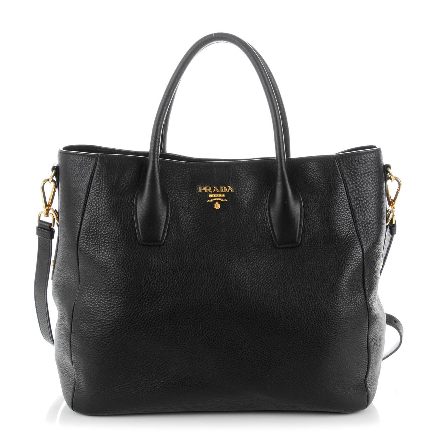 Vitello Daino Tote Nero Black