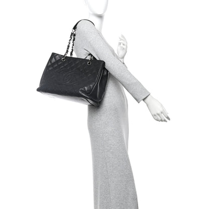 Chanel Caviar Quilted Grand Shopping Tote GST Black 2 of 11