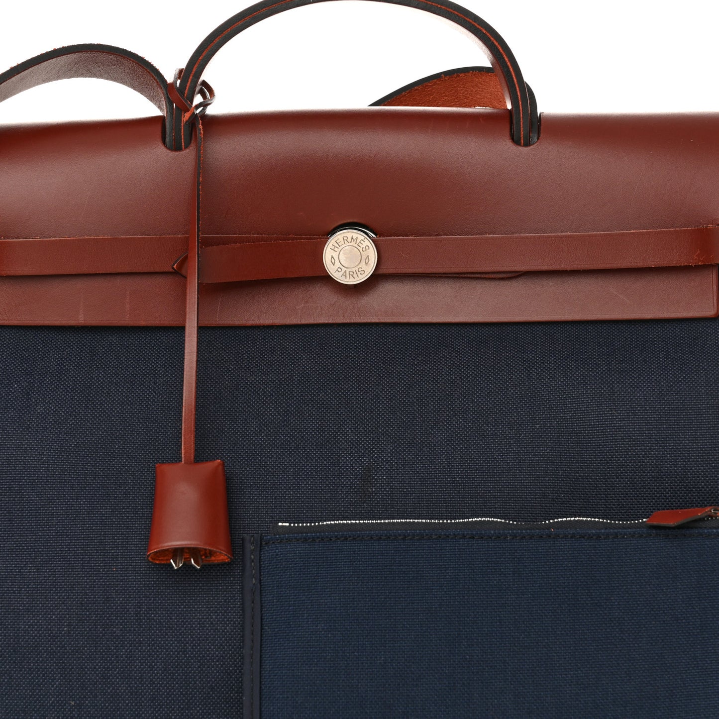 Toile Vache Hunter Herbag Zip 39 MM Bleu Marine Rouge H