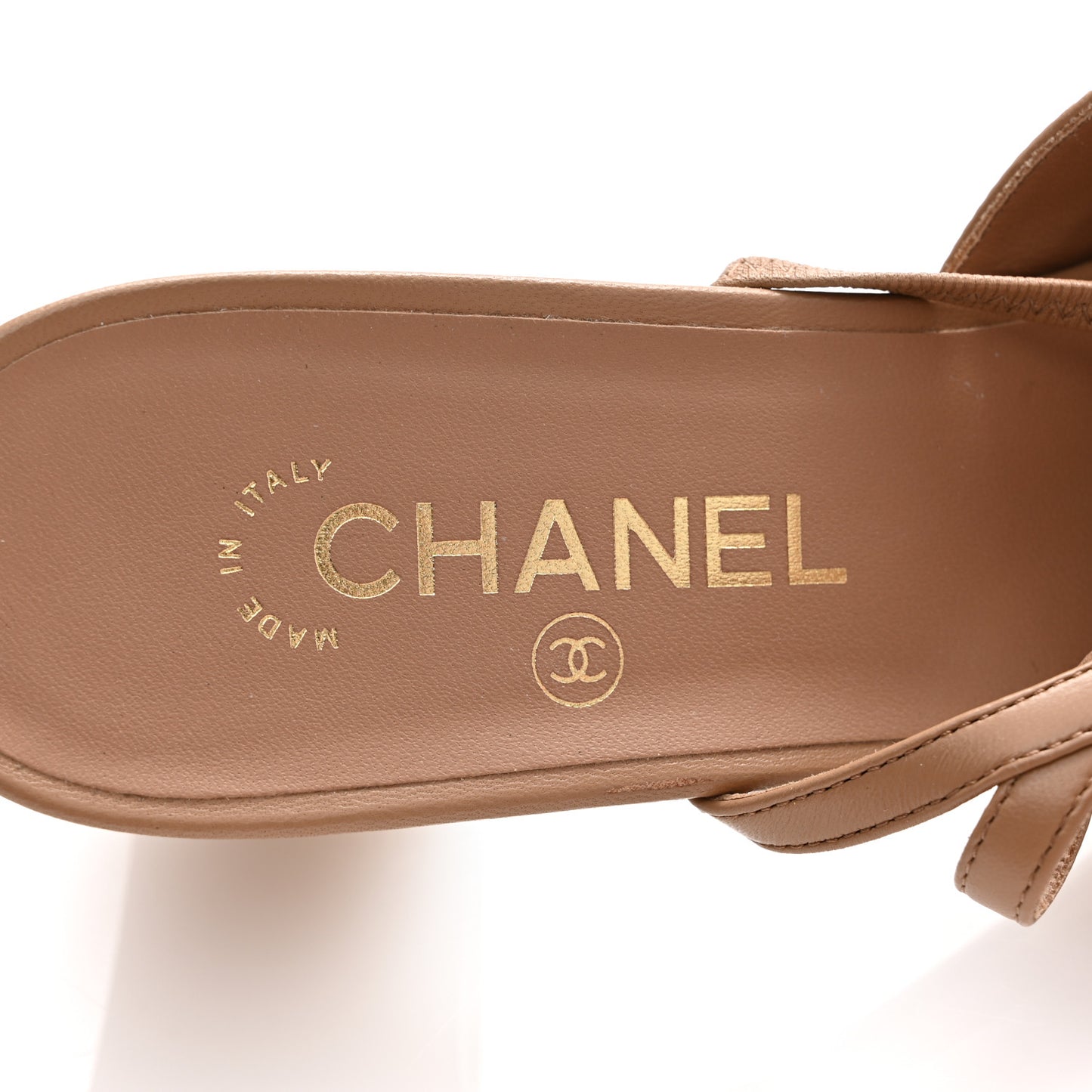 Lambskin Cap Toe CC Slingback Pumps 40.5 Dark Beige Black