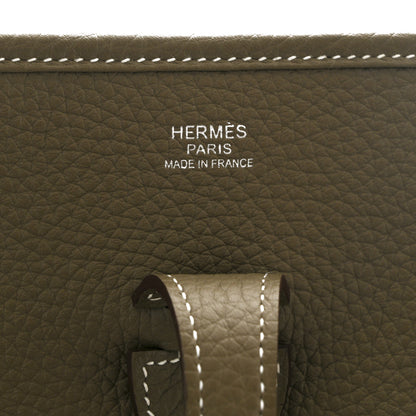 Hermes Taurillon Clemence EVELYNE III PM Etoupe 6 of 11