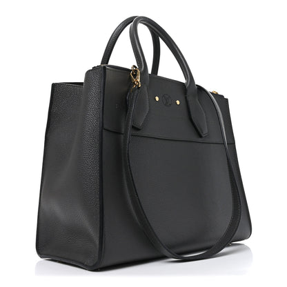 Louis Vuitton Taurillon City Steamer MM Gris 3 of 9