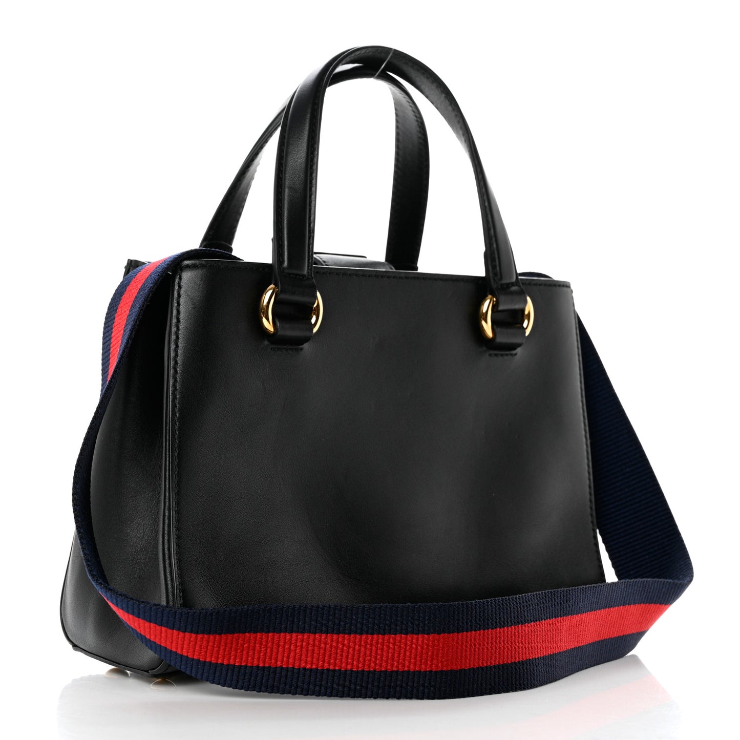 Calfskin Medium Sylvie Top Handle Tote Black