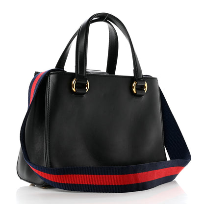 Gucci Calfskin Medium Sylvie Top Handle Tote Black 2 of 12