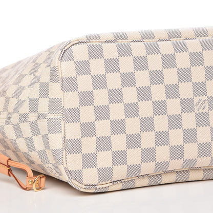 Louis Vuitton Damier Azur Neo Neverfull MM Rose Ballerine 12 of 14