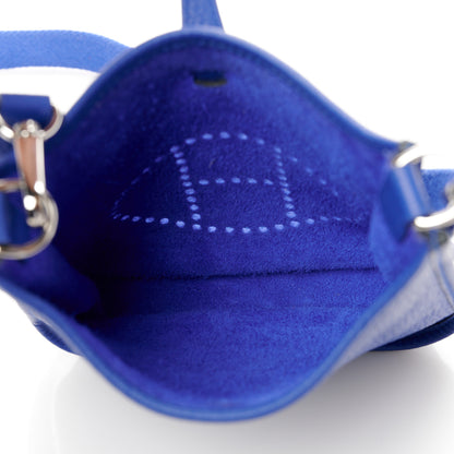 Hermes Taurillon Clemence Evelyne TPM Bleu Electrique 5 of 10