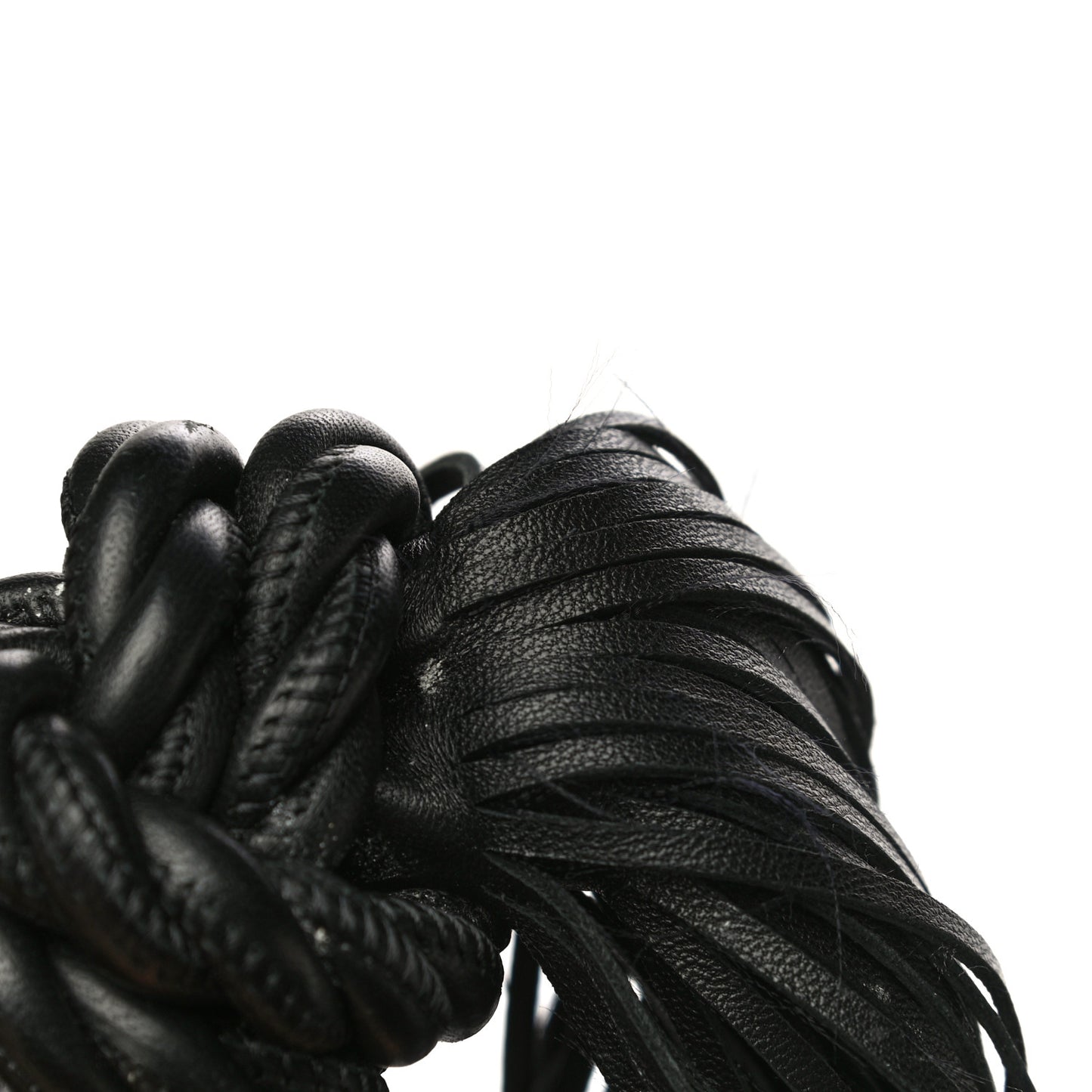 Calfskin The Rope Crossbody Bag Black