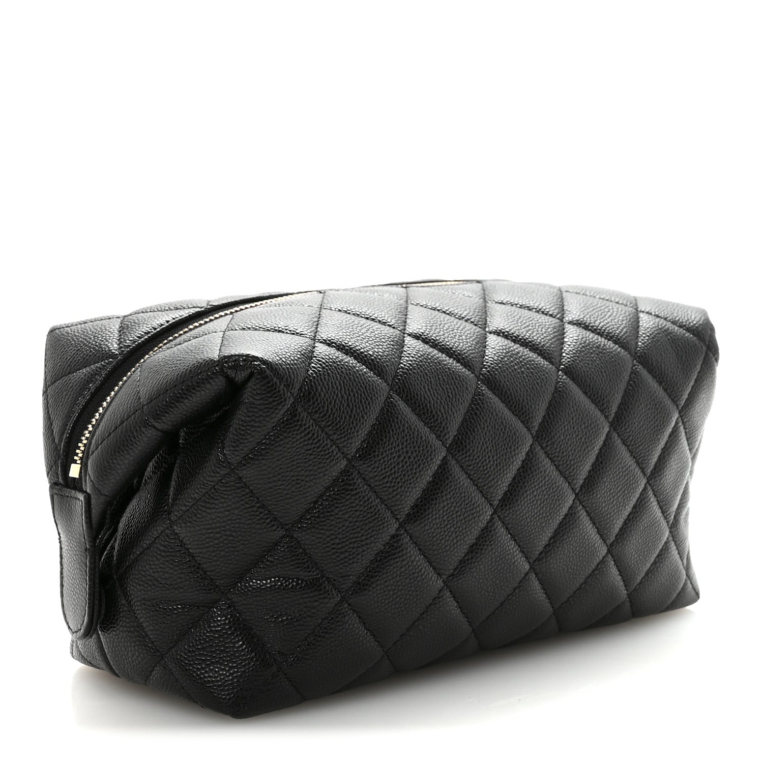 Chanel Caviar Quilted Cosmetic Case Black 3 of 8