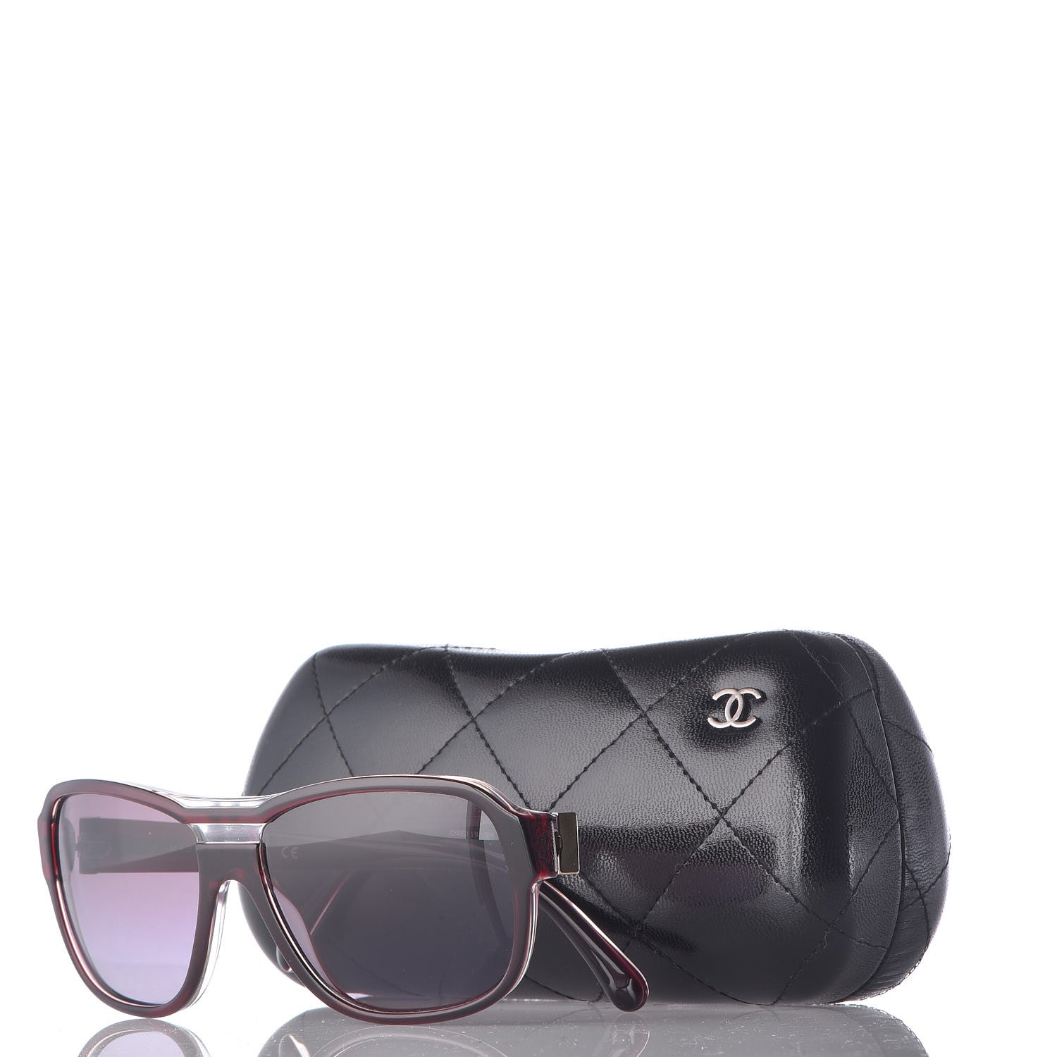 Chanel Logo Sunglasses 5194 Burgundy 7 of 7