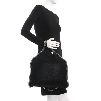 Stella McCartney Shaggy Deer Falabella Fold Over Tote Black 3 of 11