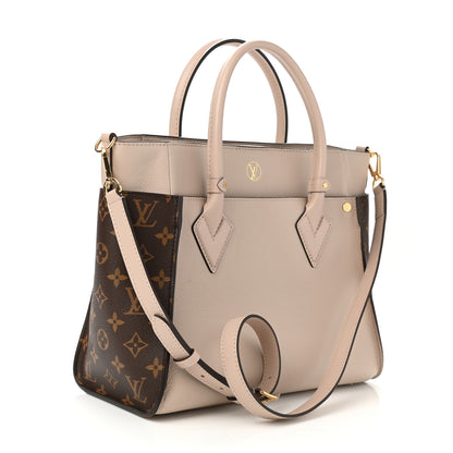 Louis Vuitton Calfskin Monogram On My Side Greige 3 of 9