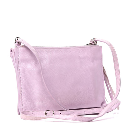 Balenciaga Calfskin Papier Mini Triple Crossbody Rose Orchid 3 of 9