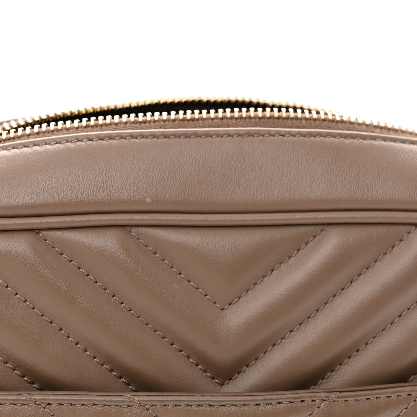 Calfskin Matelasse Monogram Lou Camera Bag Dark Beige