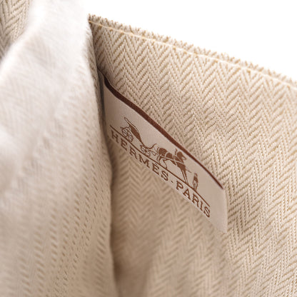 Hermes Canvas Barenia Fourbi 20 PM Pouch Naturel Fauve 9 of 12