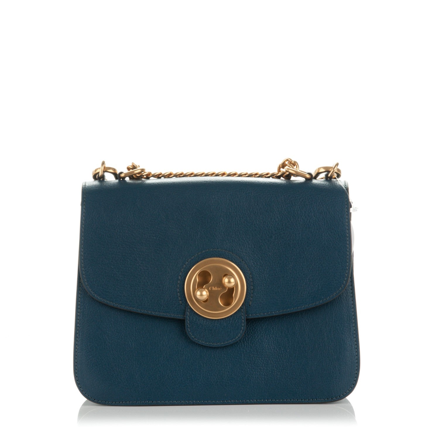 Chloe Goatskin Medium Mily Shoulder Bag Denim Blue 1 of 8