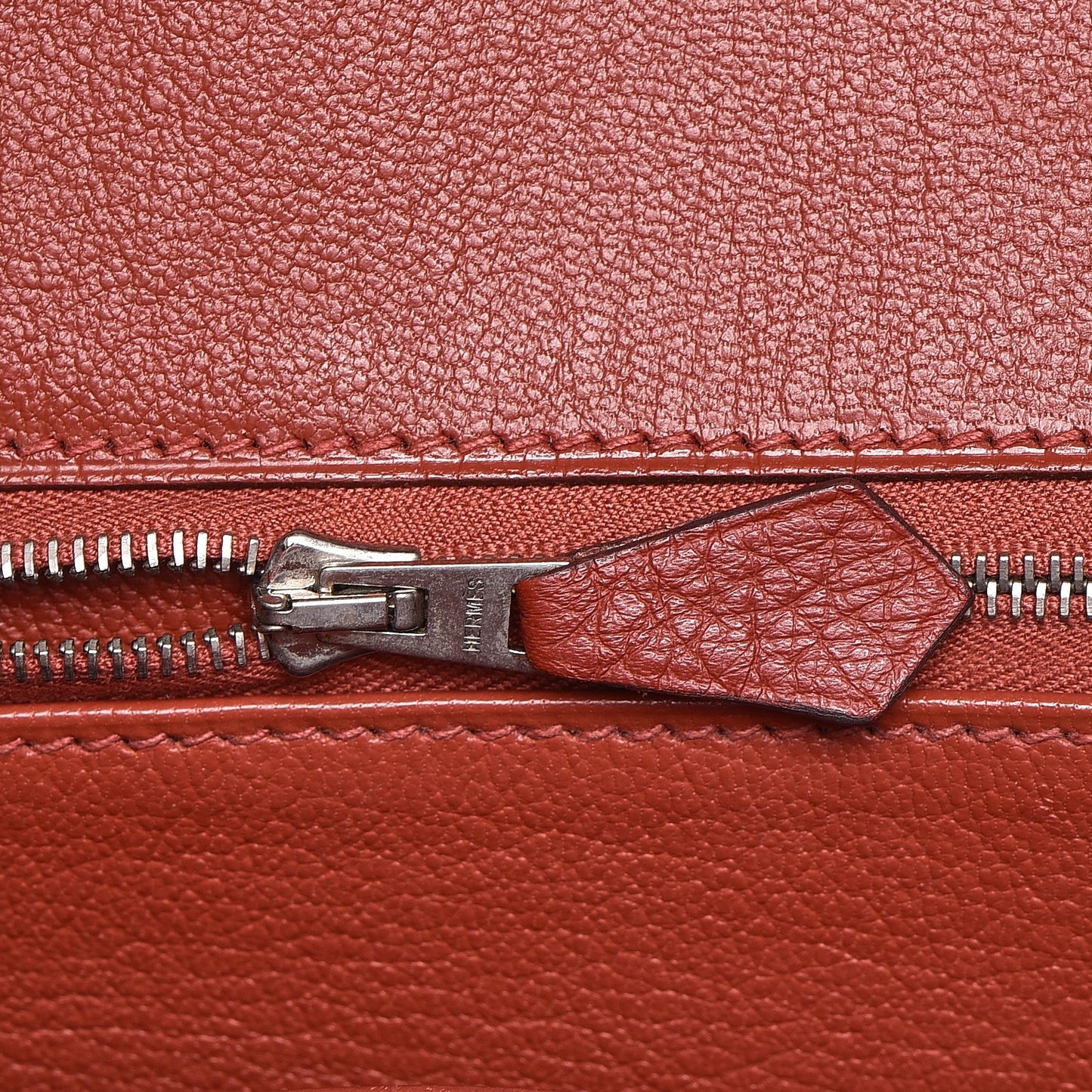 Taurillon Clemence Birkin 35 Rouge Venetian