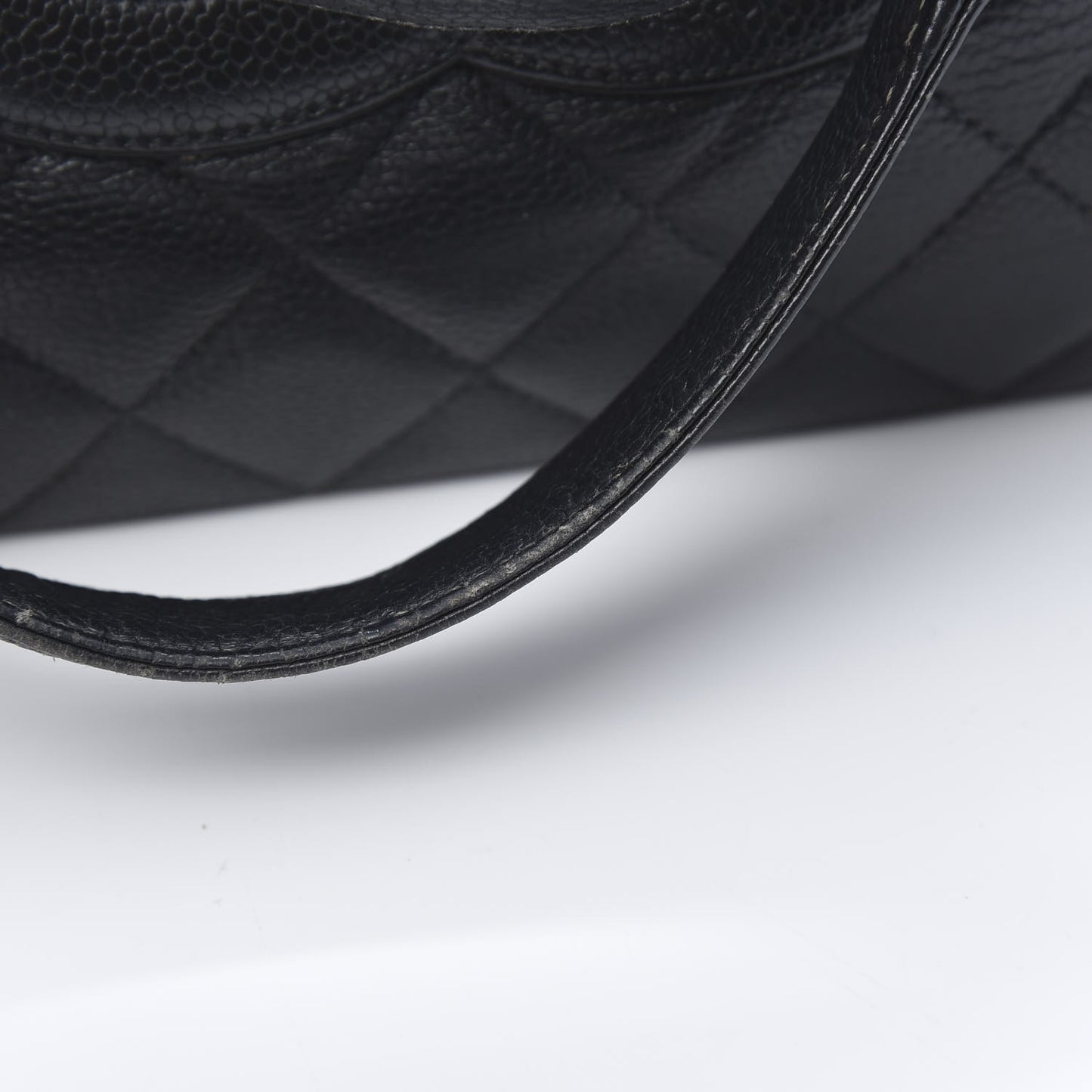 Caviar Quilted Grand Shopping Tote GST Black