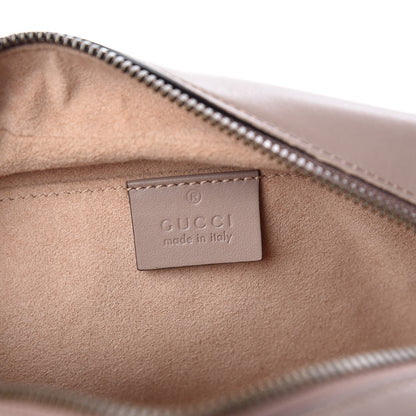 Gucci Calfskin Matelasse Small GG Marmont Chain Shoulder Bag Taupe 6 of 10