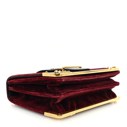 Prada Velvet City Calfskin Cahier Bag Ribes Black 4 of 9