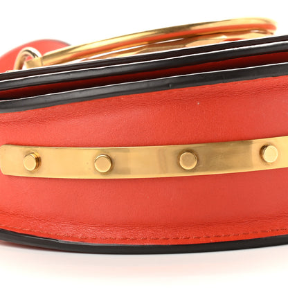 Chloe Calfskin Small Nile Bracelet Minaudiere Bag Sepia Red 7 of 9