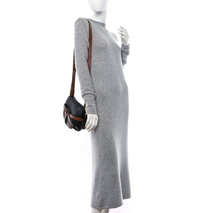 Loewe Grained Calfskin Small Gate Crossbody Bag Pecan Black 2 of 10