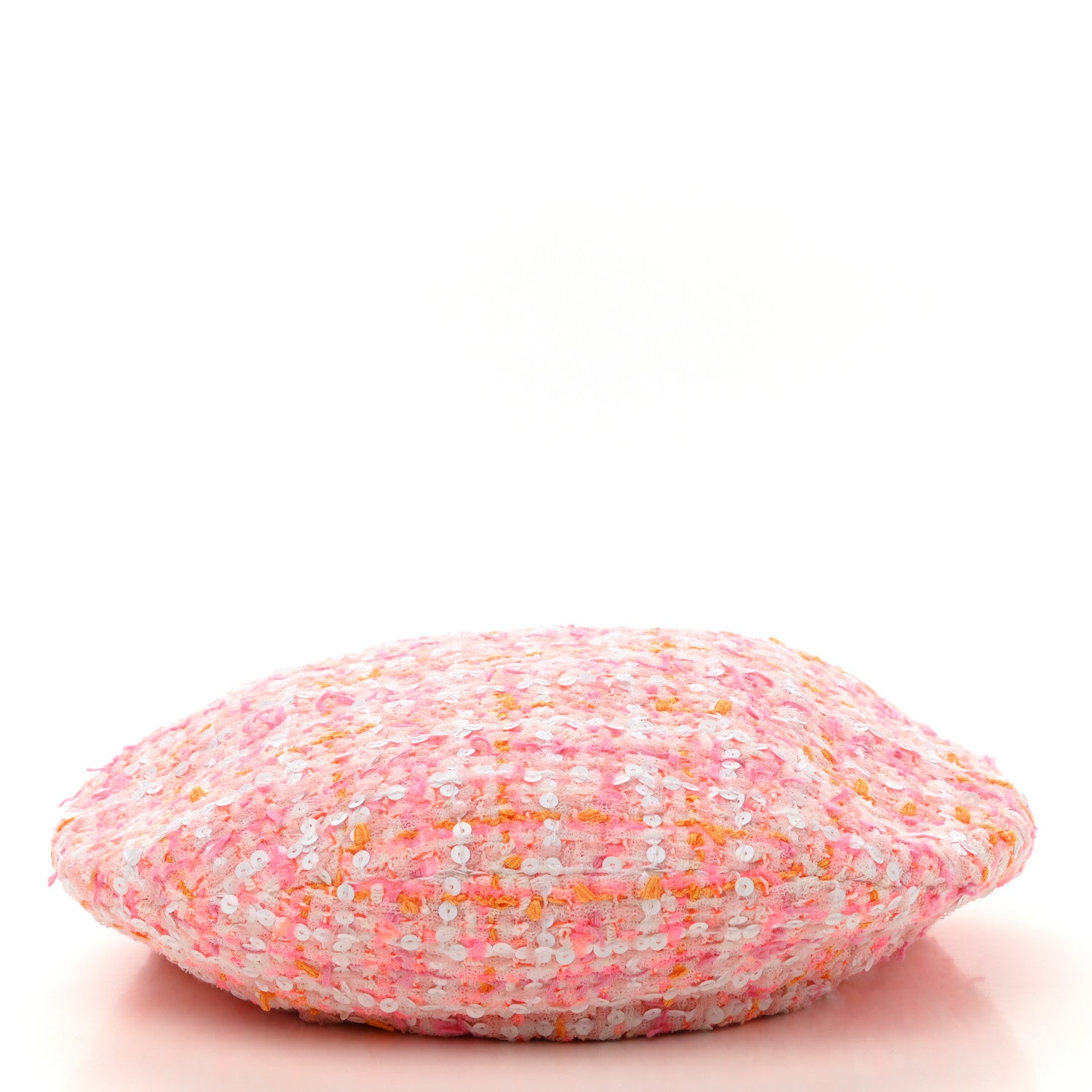 Chanel Tweed Beret M Pink 3 of 8
