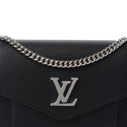Louis Vuitton Soft Calfskin Mini My Lockme Chain Pochette Black 10 of 11