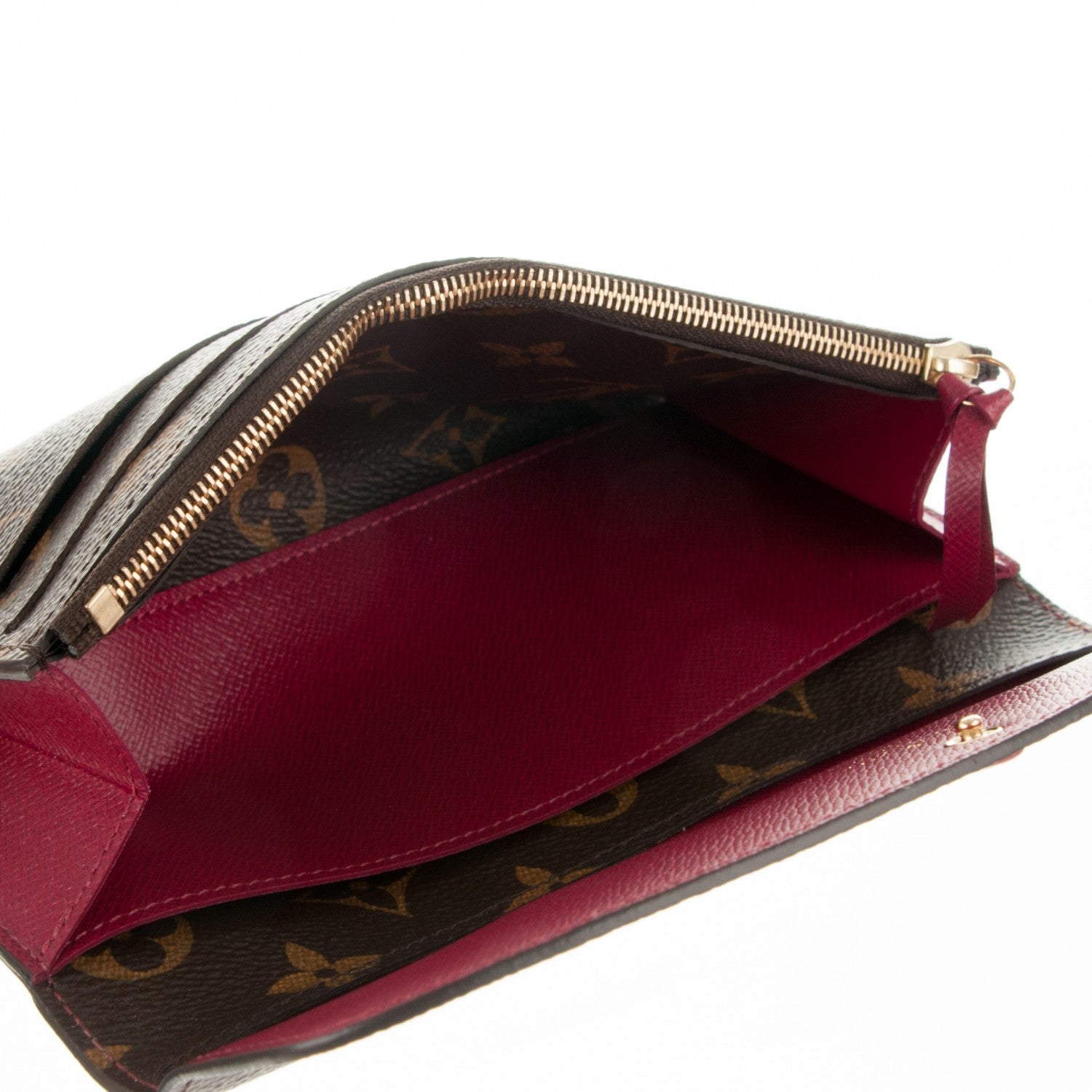 Louis Vuitton Monogram Emilie Wallet Fuchsia 5 of 6