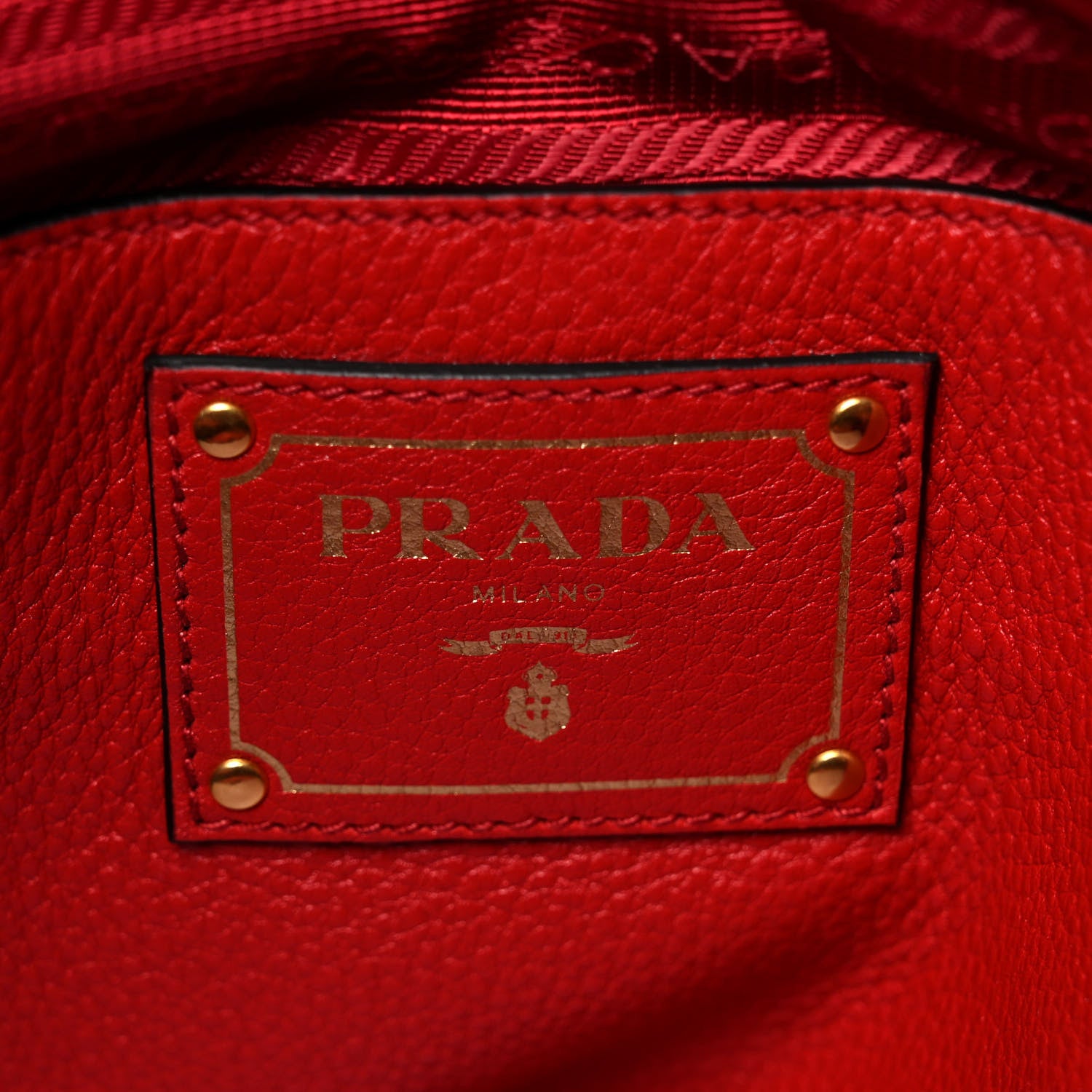 Prada Vitello Phenix Tote Rosso 9 of 10