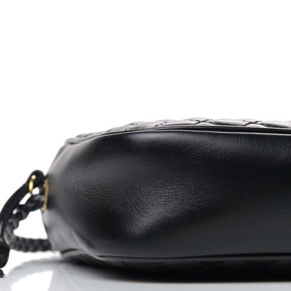 Gucci Calfskin Web Trapuntata Small GG Shoulder Bag Black 9 of 10