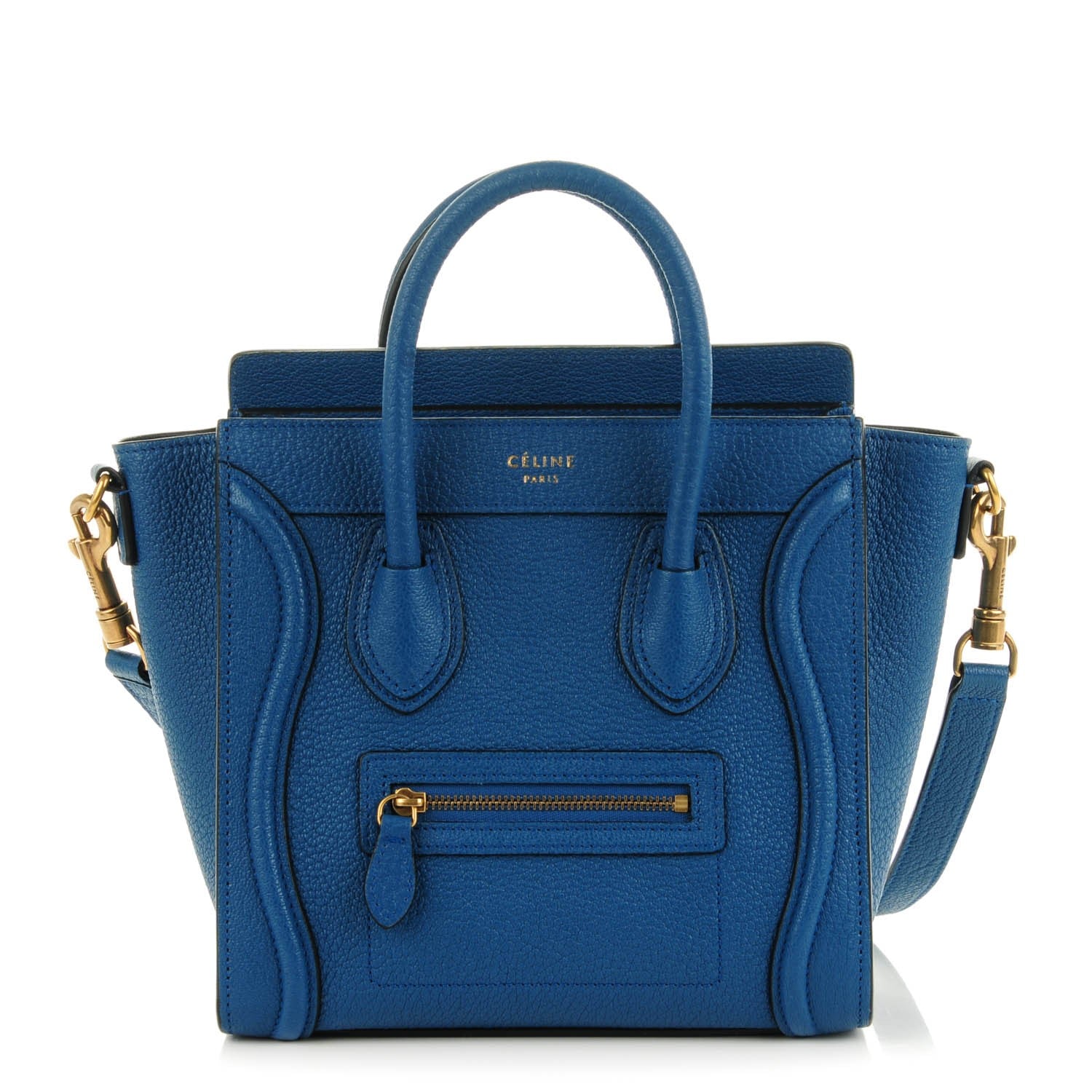 Celine Goatskin Nano Luggage Sea 1 of 6