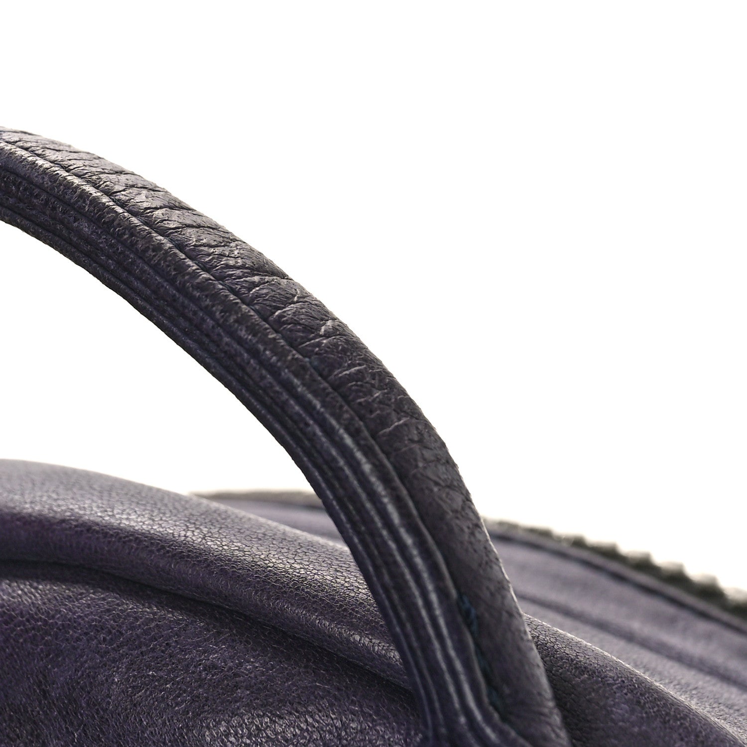 MCM Lambskin Small Tumbler Backpack Navy 9 of 10