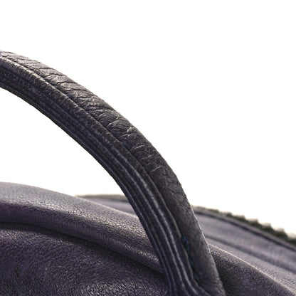 MCM Lambskin Small Tumbler Backpack Navy 9 of 10