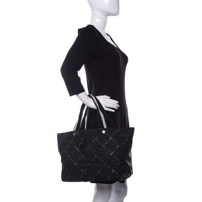 Chanel Nylon Travel Duffel Bag Black 2 of 14