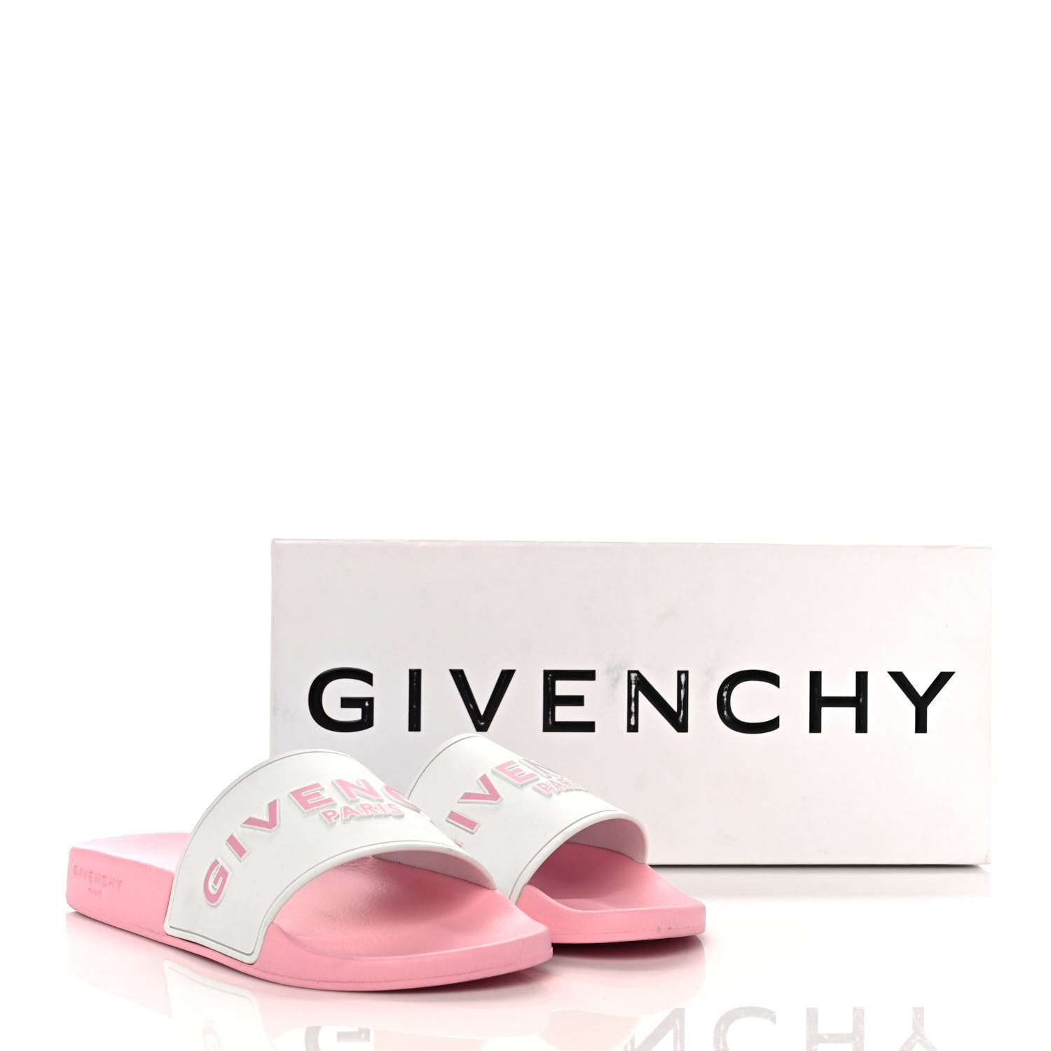 Givenchy Rubber Logo Pool Slide Sandals 40 Candy Pink 9 of 9