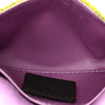 Fendi Sequin Paillettes Shiny Nappa Sex and the City Nano Maxi Buckle Baguette Charm Wasabi 5 of 11