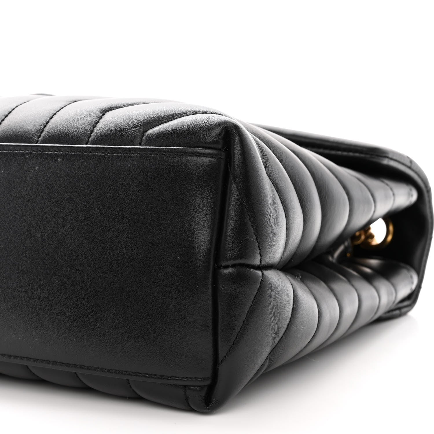 Saint Laurent Calfskin Y Quilted Monogram Medium Loulou Chain Satchel Black 11 of 15