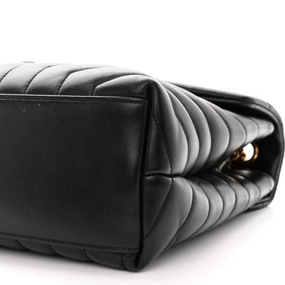 Saint Laurent Calfskin Y Quilted Monogram Medium Loulou Chain Satchel Black 11 of 15